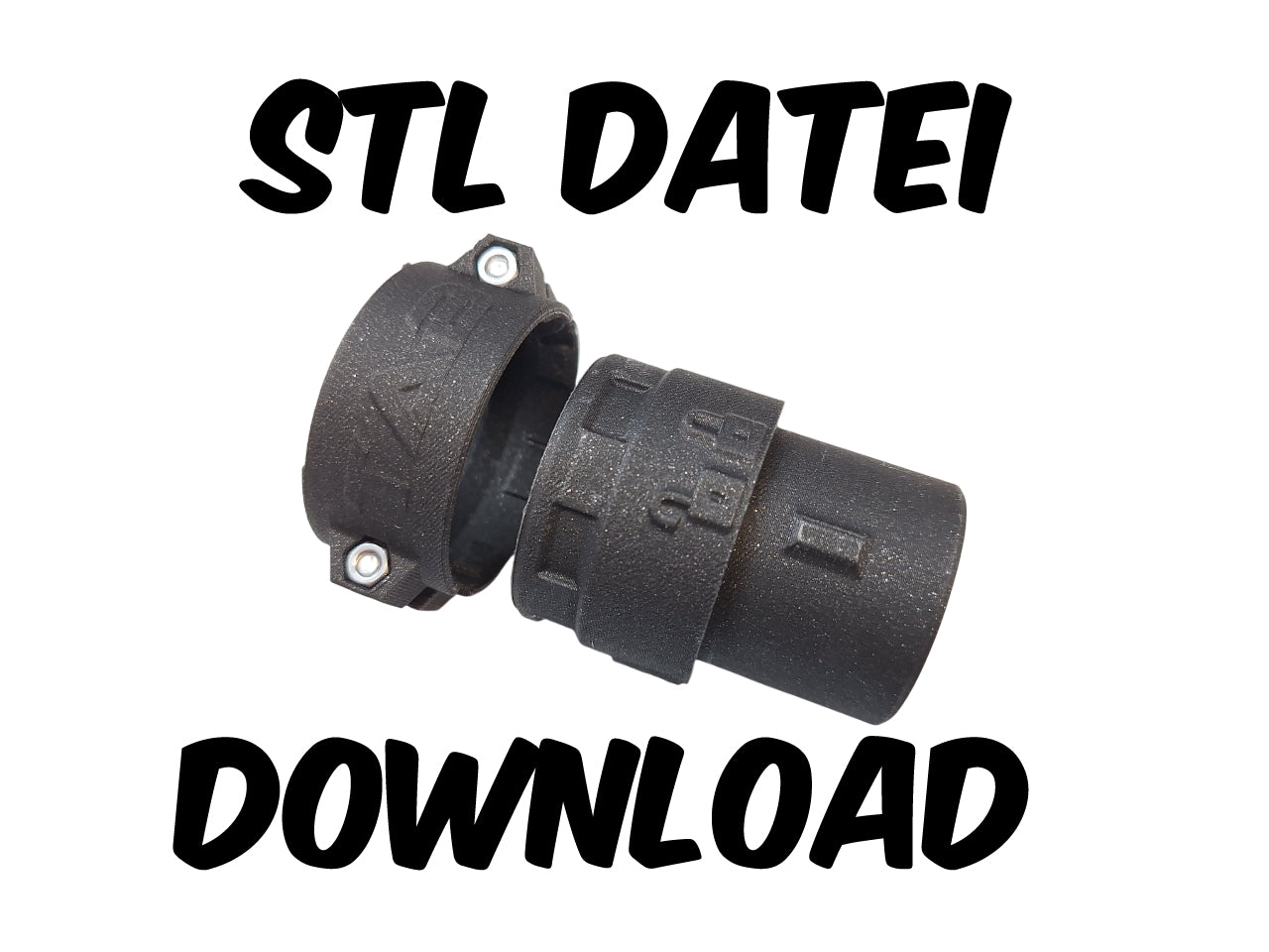 Schnellkupplung 32mm Absaugsysteme als STL Datei