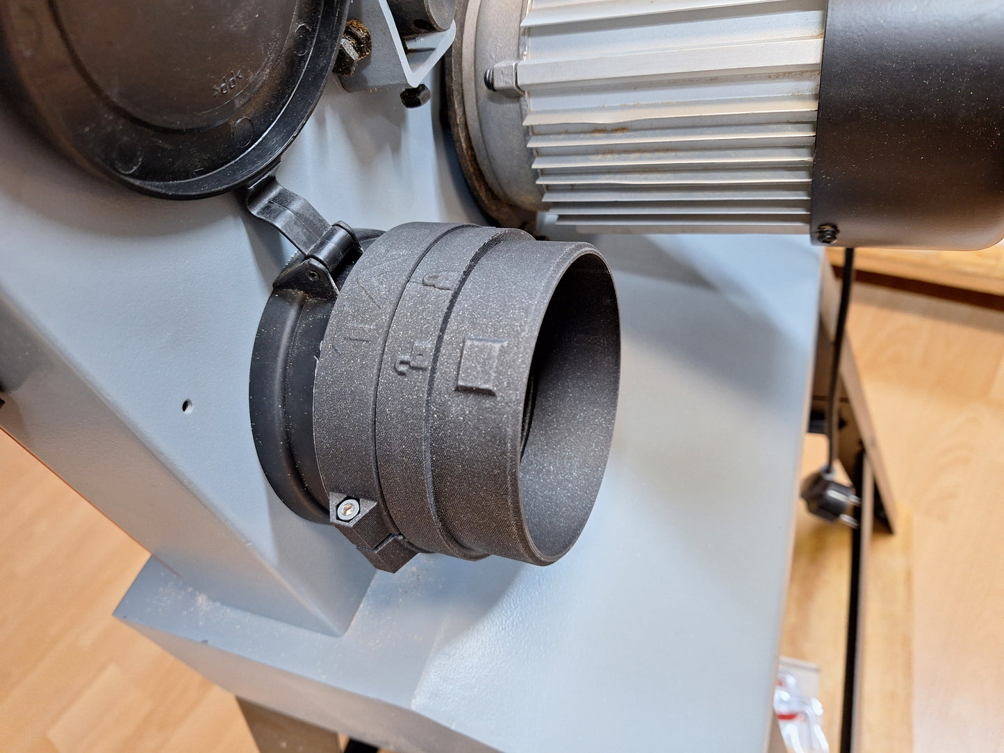 Schnellkupplung 100mm Absaugsysteme als STL Datei