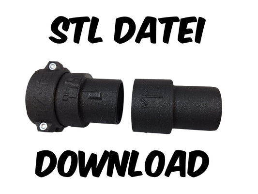 Schnellkupplung 32mm Absaugsysteme als STL Datei