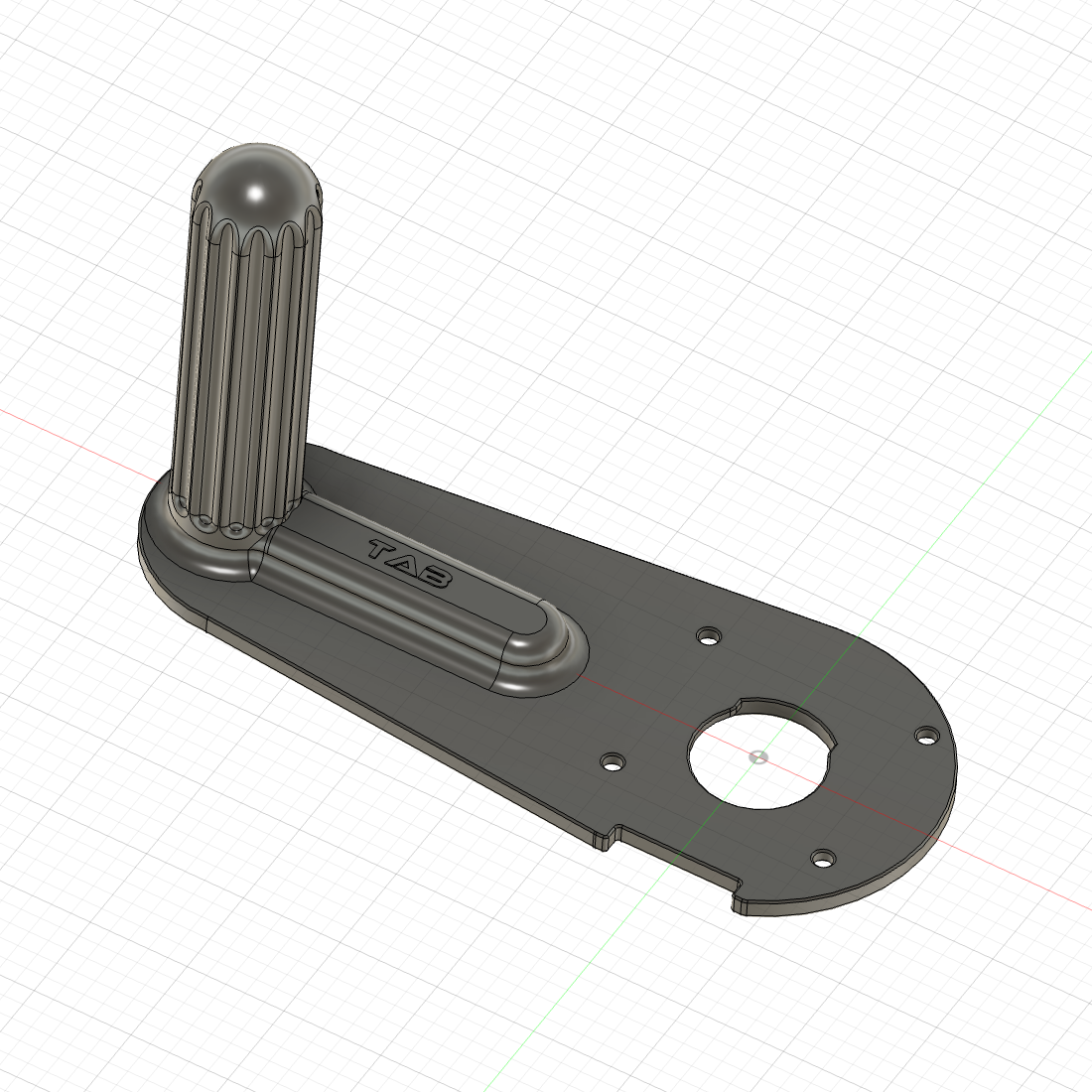 Fräsplatte mit Griff für Makita,Katsu u. Anesty Fräse als STL Datei