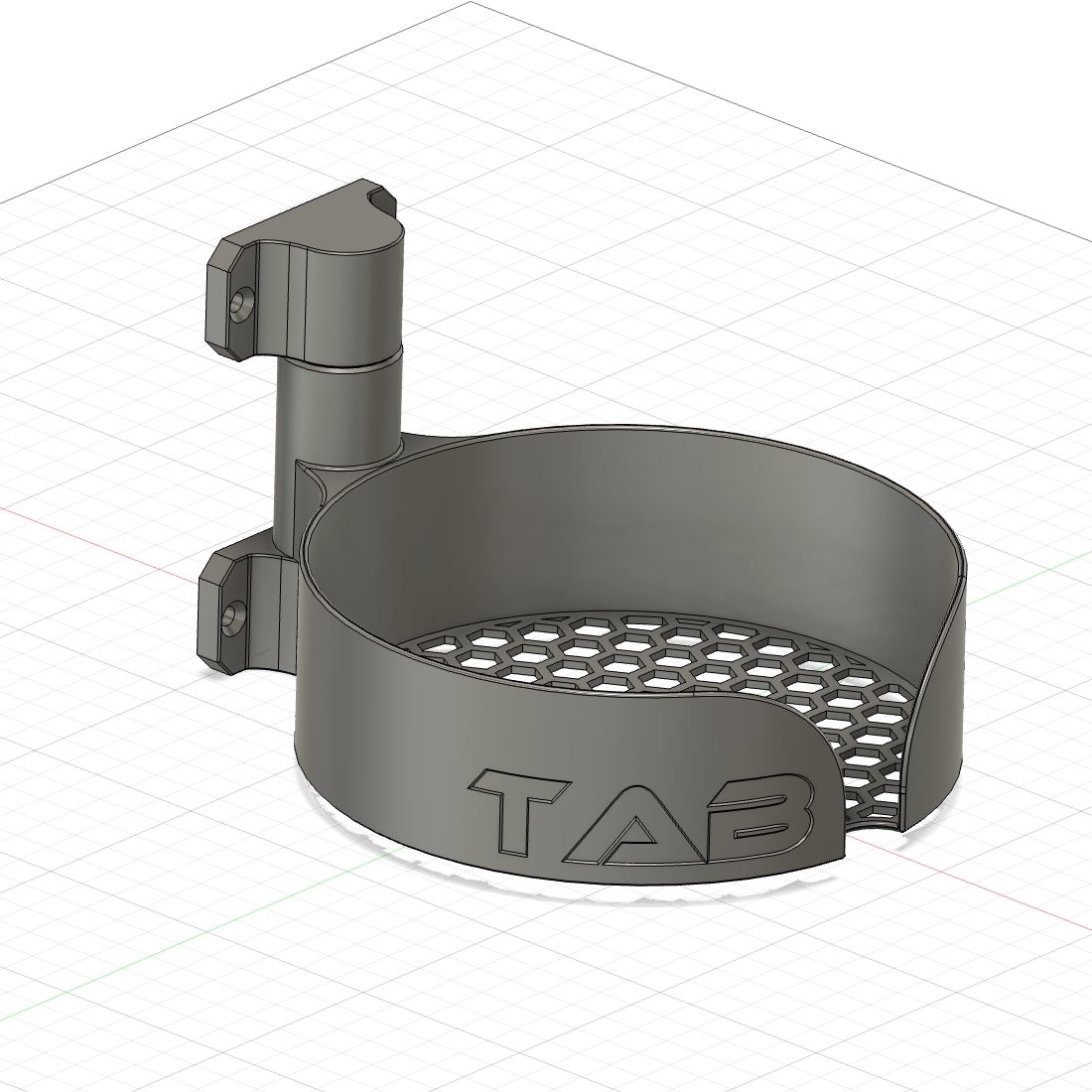 Halter für 150mm Schleifpapier rund als STL Datei