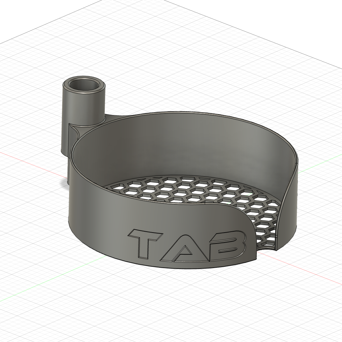 Halter für 150mm Schleifpapier rund als STL Datei