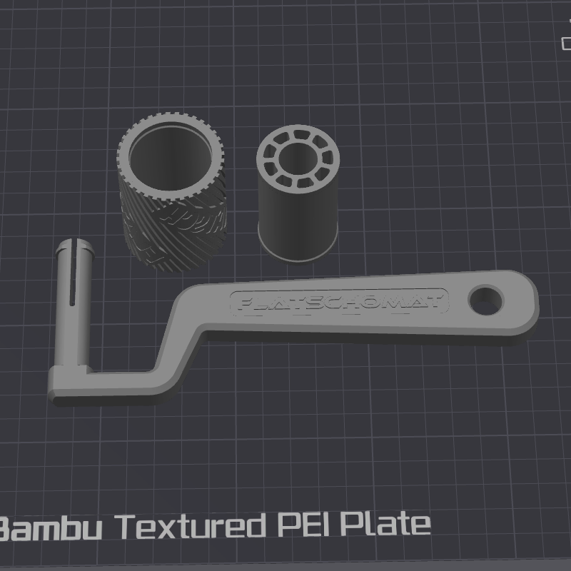 Leimroller - Tab FLATSCHOMAT als STL Datei